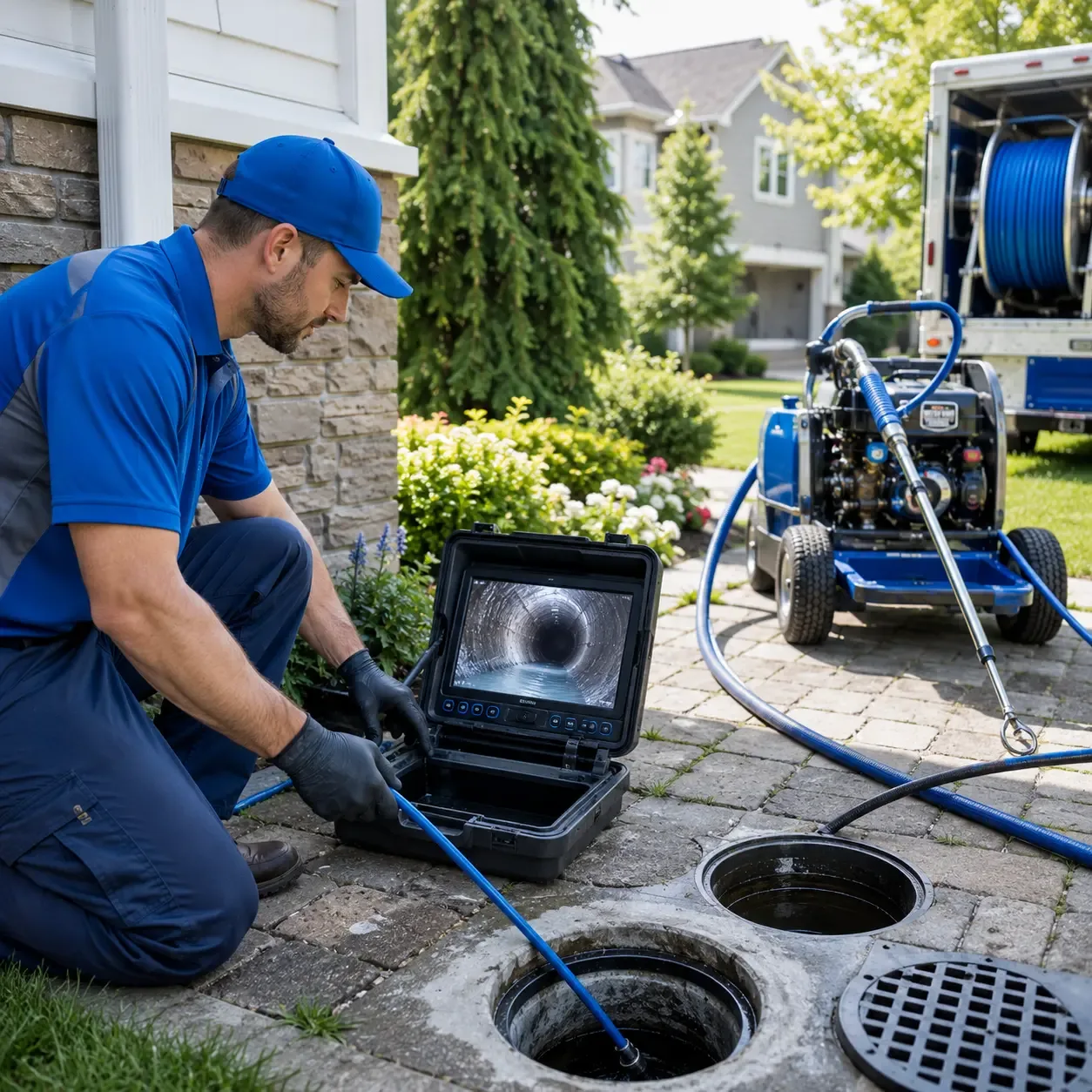 Outdoor drain cleaning professionals serving Chase, MI