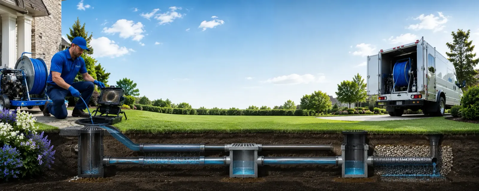 Outdoor drain cleaning information for Chase, MI